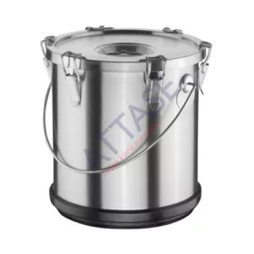   Özti - Ételszállító badella rozsdamentes dupla falú 10 l gumitalppal