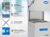 Özti - Kalapos mosogatógép OBM 1080D, átadó rendszerű gravitációs (digitális)