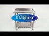 Maxima - Kifutó/befutó asztal mosogatógéphez, polccal (jobb oldal) 1200x750x90mm