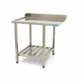   Maxima - Kifutó/befutó asztal mosogatógéphez, polccal (bal oldal) 900x750x90mm