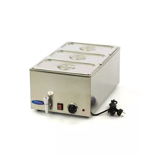 Maxima - Bain Marie leeresztő csappal 3 x GN1/3