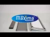 Maxima - Rm munkaasztal alsó polccal, hátsó felhajtással, állítható magasságú 60x60cm