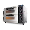 Maxima - Pizzasütő 2 aknás 2xO40 cm átmérőjű pizzához 230V, 3 kW