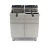 Maxima - Elektromos olajsütő, fritőz, állvánnyal, leeresztő csappal 2x16 liter, 2 x 5 kW