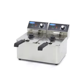 Maxima - Elektromos olajsütő, fritőz, 2 x 4 liter 5kW