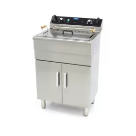   Maxima - Elektromos olajsütő, fritőz, leeresztő csappal, szabadonálló, 30 liter 4,8kW