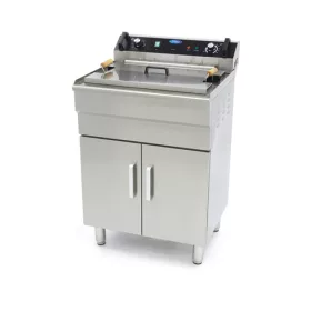   Maxima - Elektromos olajsütő, fritőz, leeresztő csappal, szabadonálló, 35 liter 6kW