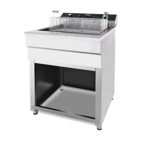   Maxima - Elektromos olajsütő, fritőz, leeresztő csappal, szabadonálló, 45 liter 7,5kW