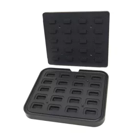   Maxima - Tartelette sütőforma, téglalap formájú, 20 darabhoz, 64x41mm