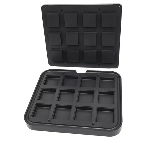 Maxima - Tartelette sütőforma, négyzet formájú, 12 darabhoz, 72x62mm