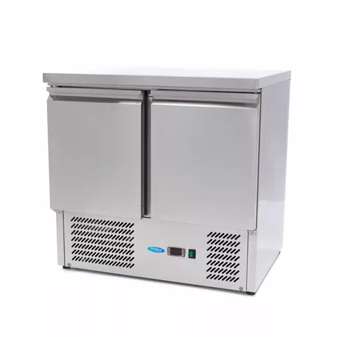 Maxima - Ipari hűtőszekrény pulttal 2 ajtós 90cm
