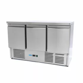 Maxima - Ipari hűtőszekrény pulttal 3 ajtós 137cm