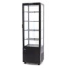 Maxima - Pastry Refrigerator álló, négy oldalról üvegezett 235 l. fekete