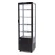 Maxima - Pastry Refrigerator álló, négy oldalról üvegezett 235 l. fekete
