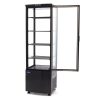 Maxima - Pastry Refrigerator álló, négy oldalról üvegezett 235 l. fekete