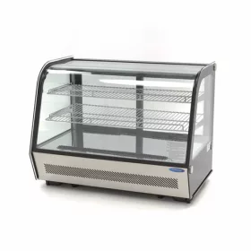   Maxima - Bemutató hűtővitrin hajlított üvegű, 160 liter