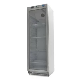   Maxima - Ipari hűtőszekrény üvegajtós, 400 literes, fehér