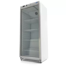  Maxima - Ipari hűtőszekrény üvegajtós, 600 literes, fehér