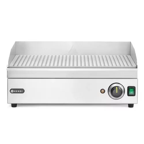 Hendi - rostlap elektromos bordázott, sütőfelület 518x330 mm 2,4 kW Kitchen Line