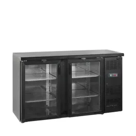   Tefcold - Bárhűtő 2 üvegajtós 277 literes, FEKETE, CBC210G