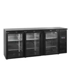   Tefcold - Bárhűtő 3 üvegajtós 442 literes, FEKETE, CBC310G