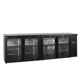   Tefcold - Bárhűtő 4 üvegajtós 605 literes, FEKETE, CBC410G