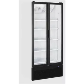   Tefcold - Üvegajtós hűtő 2 ajtós, 535 literes, fehér-fekete ajtó, FS890H