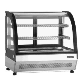   Tefcold - Bemutató hűtővitrin asztali hajlított üvegű 100 literes, LCT750C/BLACK