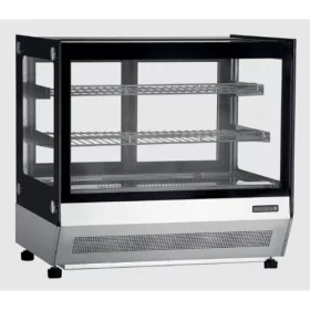   Tefcold - Bemutató hűtővitrin asztali egyenes üvegű 100 literes, LCT750F/BLACK