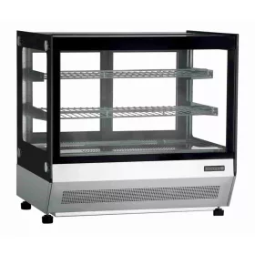   Tefcold - Bemutató hűtővitrin asztali egyenes üvegű 100 literes, LCT750F/BLACK