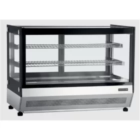   Tefcold - Bemutató hűtővitrin asztali egyenes üvegű 160 literes, LCT900F/BLACK