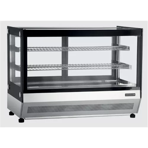 Tefcold - Bemutató hűtővitrin asztali egyenes üvegű 160 literes, LCT900F/BLACK