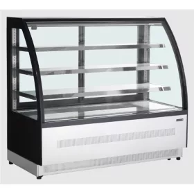   Tefcold - Süteményes hűtő hajlított üvegű 277 literes, LPD1500C