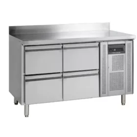   Tefcold -  hűtött munkaasztal 4 fiókkal  alsó aggregáttal CK7240