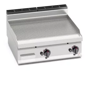   Berto's - rostlap gázüzemű bordázott 795x500 mm 2x6,9 kW - G7FR8B-2
