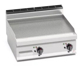   Berto's - rostlap elektromos bordázott 795x500 mm 2x4,8 kW - E7FR8BP-2