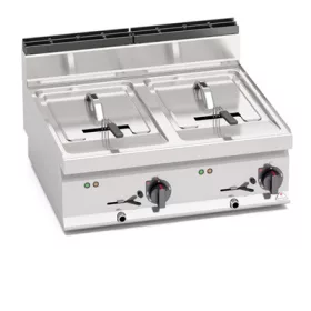   Berto's - olajsütő elektromos 10+10 literes 2x6 kW E7F10-8B
