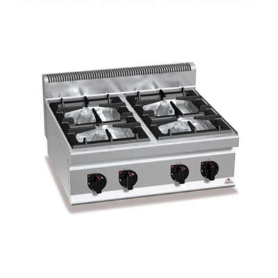 Berto's - Professional gas stove 4 égős 800x714x290 mm 21 kW - G7F4B