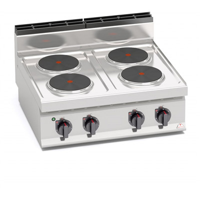 Berto's - Professional Electric Stove 4 égős 880x790x620 mm 10,4 kW - E7P4B