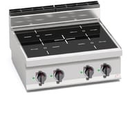 Berto's - Professional Induction Stove 4 zónás 800x714x290 mm  14 kW - E7P4B/IND