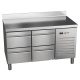 Asber - Chilled work table 4 fiókos GN 1/2 ETP-7-135-04 HC