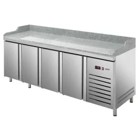   Asber - hűtött munkaasztal gránit lappal 4 ajtós ETP-7-225-40 HC GR