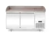Hendi - Pizzapult, 2 ajtós, jobboldali aggregáttal, gránit lappal, 250 liter, 1510x800x(h)875mm, Arktic