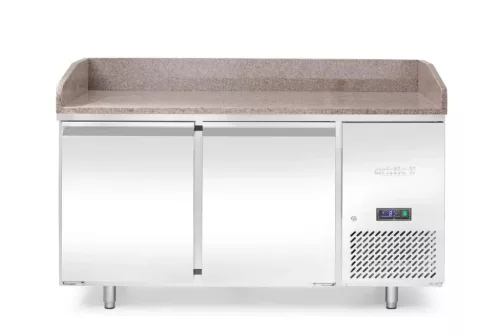 Hendi - Pizzapult, 2 ajtós, jobboldali aggregáttal, gránit lappal, 250 liter, 1510x800x(h)875mm, Arktic