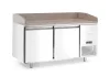 Hendi - Pizzapult, 2 ajtós, jobboldali aggregáttal, gránit lappal, 250 liter, 1510x800x(h)875mm, Arktic