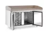 Hendi - Pizzapult, 2 ajtós, jobboldali aggregáttal, gránit lappal, 250 liter, 1510x800x(h)875mm, Arktic