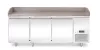 Hendi - Pizzapult, 3 ajtós, jobboldali aggregáttal, gránit lappal, 375 liter, 2010x800x(h)875mm, Arktic