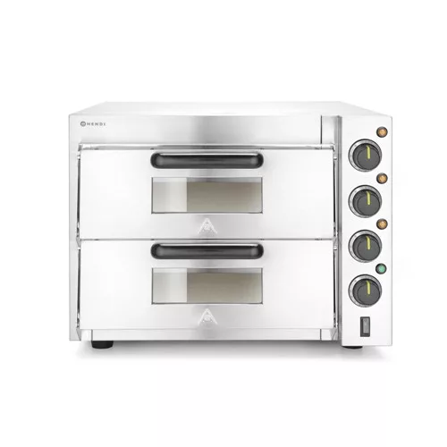 Hendi - Pizzasütő 2 aknás, 2 x 39cm pizzákhoz, 230V, 3 kW