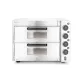 Hendi - Pizzasütő 2 aknás, 2 x 39cm pizzákhoz, 230V, 3 kW