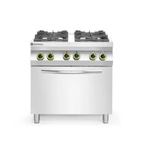 Hendi - Gáztűzhely 4 égős - konvekciós sütővel